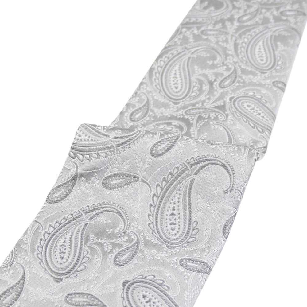 HOLLIDAY&BROWN(ホリデーアンドブラウン)シルク タイ【シルバー】国内正規品