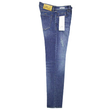 画像をギャラリービューアに読み込む, YCHAI(イカイ)PANATELA インディゴブルーダメージ 5ポケット ストレッチ ウォッシュドデニム【インディゴブルー】国内正規品