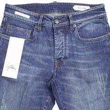 画像をギャラリービューアに読み込む, YCHAI(イカイ)PANATELA インディゴブルーダメージ 5ポケット ストレッチ ウォッシュドデニム【インディゴブルー】国内正規品