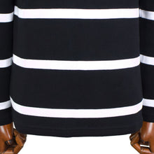 画像をギャラリービューアに読み込む, MAISON CORNICHON(メゾン コルニション)コットンフライス編み ボーダー柄 ボートネック カットソー【ブラック×ホワイト】国内正規品