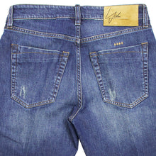 画像をギャラリービューアに読み込む, YCHAI(イカイ)PANATELA インディゴブルーダメージ 5ポケット ストレッチ ウォッシュドデニム【インディゴブルー】国内正規品