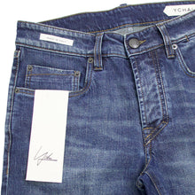 画像をギャラリービューアに読み込む, YCHAI(イカイ)PANATELA インディゴブルーダメージ 5ポケット ストレッチ ウォッシュドデニム【インディゴブルー】国内正規品