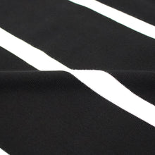 画像をギャラリービューアに読み込む, MAISON CORNICHON(メゾン コルニション)コットンフライス編み ボーダー柄 ボートネック カットソー【ブラック×ホワイト】国内正規品
