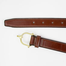 画像をギャラリービューアに読み込む, TORY LEATHER(トリー レザー)BRASS SPUR BUCKEL 1 ブラウドルレザー ベルト【ブラウン】国内正規品