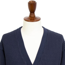 画像をギャラリービューアに読み込む, Seagreen(シーグリーン)BIG WAFFLE CARDIGAN ビッグ ワッフル カーディガン【ネイビー】国内正規品
