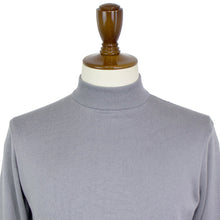 画像をギャラリービューアに読み込む, Blu Bre(ブルブレ)コットンモックネック ロングスリーブ ハイゲージ ニット【グレー】国内正規品