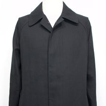 画像をギャラリービューアに読み込む, Solleciti(ソレシティ)コットンツイル ベルテッド バルカラー コート【ブラック】国内正規品