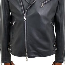 画像をギャラリービューアに読み込む, CINQUANTA(チンクワンタ)STAND COLLAR DOUBLE RIDERS スタンドカラー ダブル ライダースジャケット シルバージップ【ブラックBLACK】国内正規品