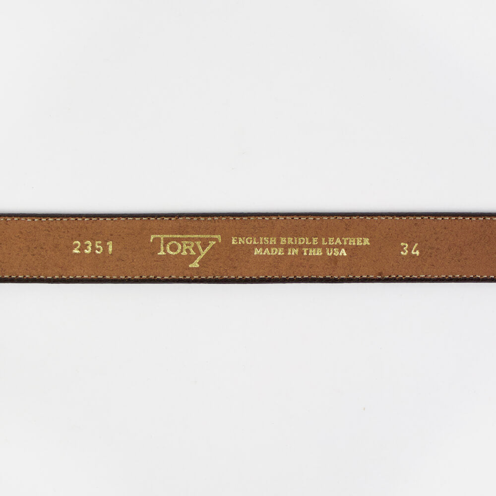 TORY LEATHER(トリー レザー)BRASS SPUR BUCKEL 1 ブラウドルレザー ベルト【ブラウン】国内正規品