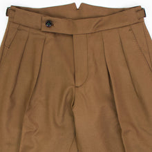 画像をギャラリービューアに読み込む, BERWICH(ベルウィッチ)SCOTCH / スコッチ VB8996 2プリーツ アジャスター付き ウール パンツ【ブロンズ】国内正規品