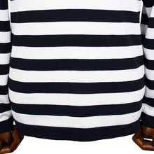 画像をギャラリービューアに読み込む, Blu Bre(ブルブレ)ボーダー柄 コットン ニットT 別注モデル【ネイビー×ホワイト】国内正規品