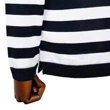 画像をギャラリービューアに読み込む, Blu Bre(ブルブレ)ボーダー柄 コットン ニットT 別注モデル【ネイビー×ホワイト】国内正規品