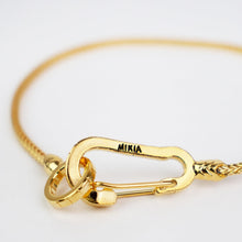 画像をギャラリービューアに読み込む, MIKIA(ミキア)K24 gold plated Snake Karabiner Bracelets スネーク カラビナ ブレスレット【ゴールド】国内正規品