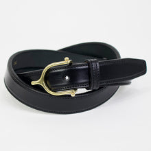 画像をギャラリービューアに読み込む, TORY LEATHER(トリー レザー)BRASS SPUR BUCKEL 1 ブライドルレザー ベルト【ブラック】国内正規品