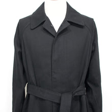 画像をギャラリービューアに読み込む, Solleciti(ソレシティ)コットンツイル ベルテッド バルカラー コート【ブラック】国内正規品