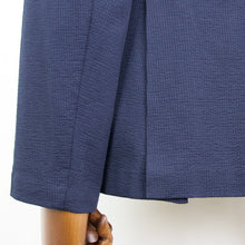 画像をギャラリービューアに読み込む, Finjack(フィンジャック)シアサッカー 2つボタン シングル シャツ ジャケット【ネイビー】国内正規品