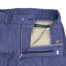 画像をギャラリービューアに読み込む, BERWICH(ベルウィッチ)BERTO / ベルト 1プリーツ ストレッチ パンツ TS1535X【ブルー】国内正規品