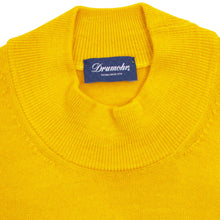 画像をギャラリービューアに読み込む, Drumohr(ドルモア)ハイゲージ モックネック ウール ニット【イエロー】国内正規品