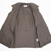 画像をギャラリービューアに読み込む, Massimo d' Augusto(マッシモ ダウグスト)ALFREDO アルフレッド リネン サファリ シャツ ジャケット【ブラウン】国内正規品