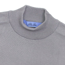 画像をギャラリービューアに読み込む, Blu Bre(ブルブレ)コットンモックネック ロングスリーブ ハイゲージ ニット【グレー】国内正規品