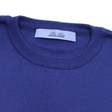 画像をギャラリービューアに読み込む, Blu Bre(ブルブレ)コットン クルーネック ロングスリーブ ニットTシャツ【モルジブブルー】国内正規品