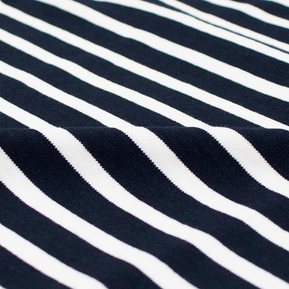 Le minor(ルミノア)14ゲージコットン ボーダー ボートネックカットソー【ネイビー×ホワイト】