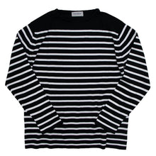 画像をギャラリービューアに読み込む, JOHN SMEDLEY(ジョンスメドレー)CHELTON バスクボーダーシャツ 24G【ブラック×ホワイト】