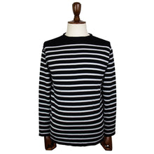 画像をギャラリービューアに読み込む, JOHN SMEDLEY(ジョンスメドレー)CHELTON バスクボーダーシャツ 24G【ブラック×ホワイト】