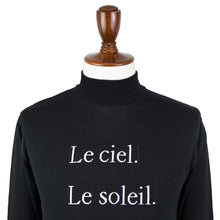 画像をギャラリービューアに読み込む, Blu Bre(ブルブレ)22S/S レタードリブニット ロングスリーブ【ブラック】