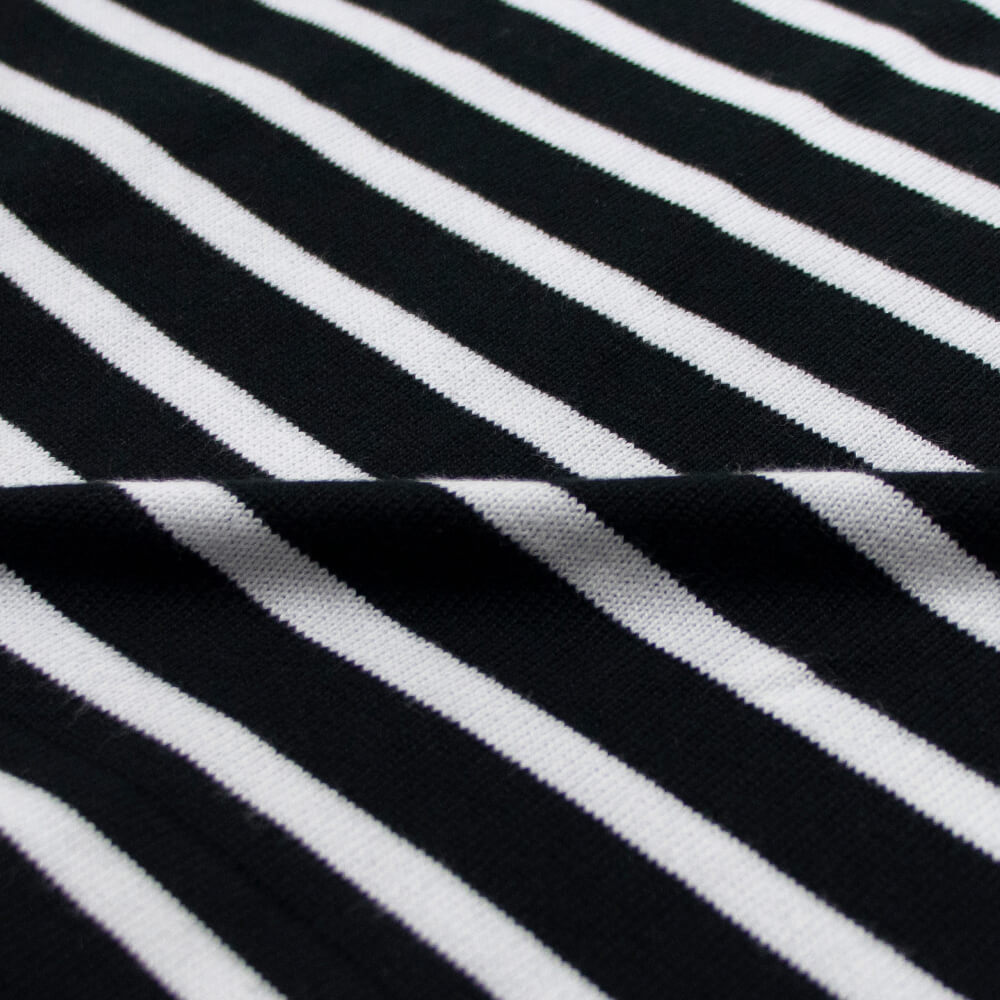 JOHN SMEDLEY(ジョンスメドレー)CHELTON バスクボーダーシャツ 24G【ブラック×ホワイト】