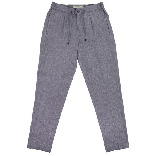 giabsarchivio(ジャブスアルキヴィオ)TINTORETTO ティントレット A4360 SPECE-FIT プリーツ入り イージー パンツ【ネイビー】国内正規品