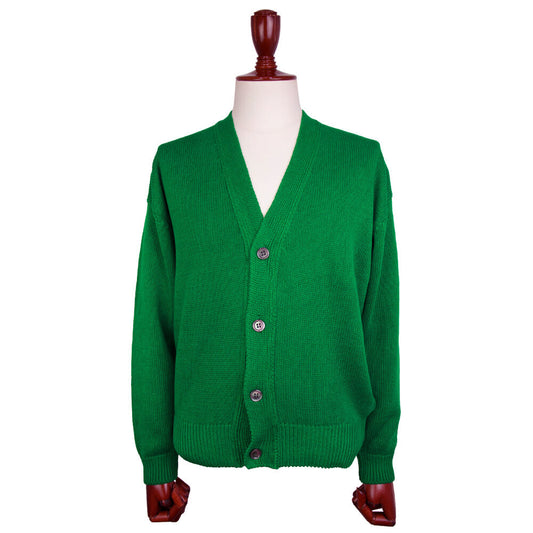 Vandori(ヴァンドリ)ドロップショルダーカーディガン【グリーン】