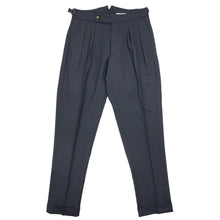 画像をギャラリービューアに読み込む, BERWICH(ベルウィッチ)SCOTCH / スコッチ 2プリーツ サイドアジャスター付き ウール パンツ FA1755X【ネイビー】国内正規品