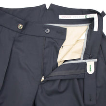 画像をギャラリービューアに読み込む, BERWICH(ベルウィッチ)SCOTCH / スコッチ 2プリーツ サイドアジャスター付き ウール パンツ FA1755X【ネイビー】国内正規品
