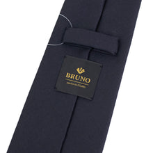 画像をギャラリービューアに読み込む, BRUNO(ブルーノ)スフォデラートトレピエゲ ウールタイ DORMEUIL / ドーメル 生地使用 トレピエゲ 三つ折り ウール ネクタイ【ダークネイビー】正規販売店