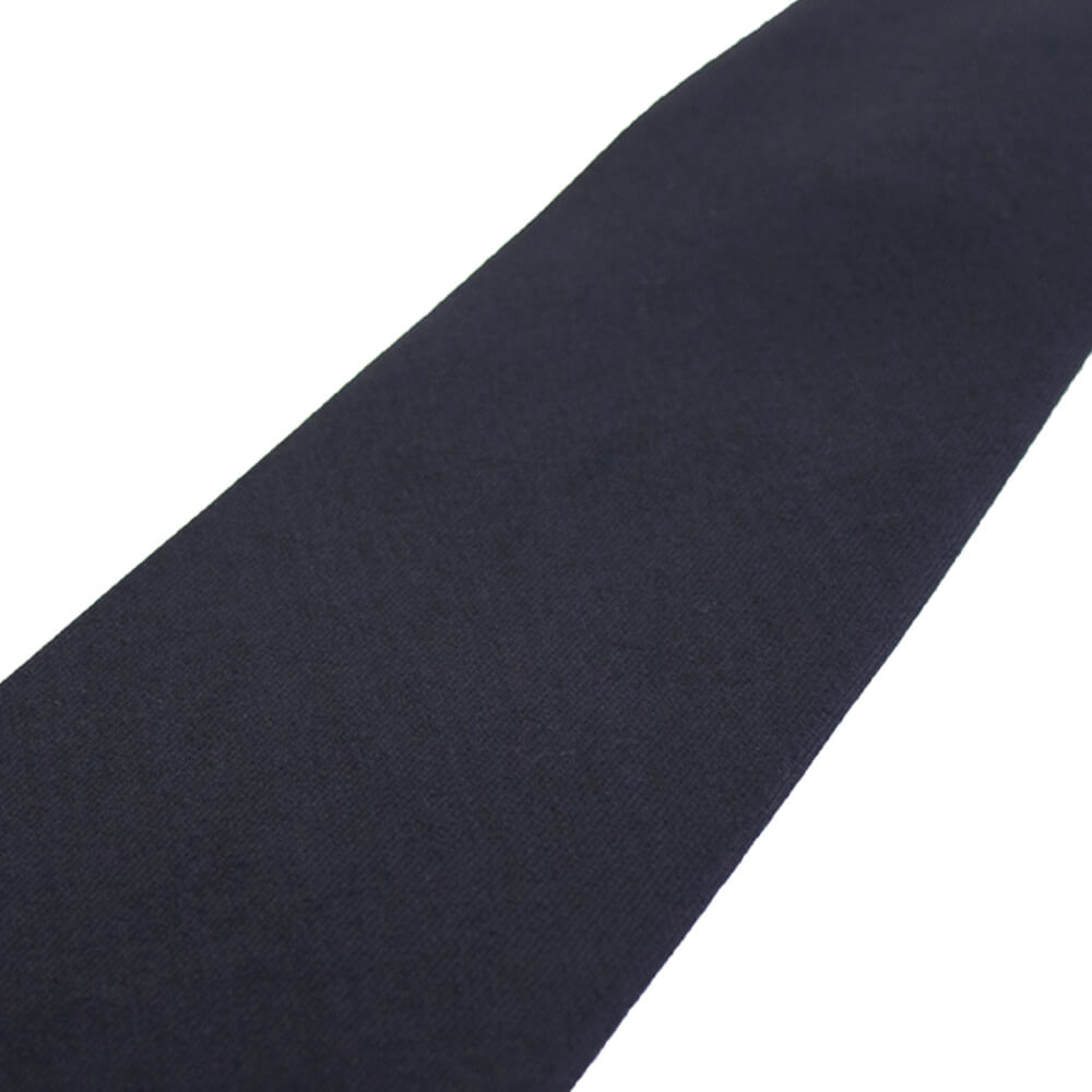 BRUNO(ブルーノ)スフォデラートトレピエゲ ウールタイ DORMEUIL / ドーメル 生地使用 トレピエゲ 三つ折り ウール ネクタイ【ダークネイビー】正規販売店