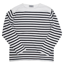 画像をギャラリービューアに読み込む, JOHN SMEDLEY(ジョンスメドレー)CHELTON バスクボーダーシャツ 24G【ホワイト×ネイビー】