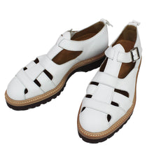 画像をギャラリービューアに読み込む, WH(ダブルエイチ) WHG-0900 レザー グルカサンダル【ホワイトWhite】国内正規品