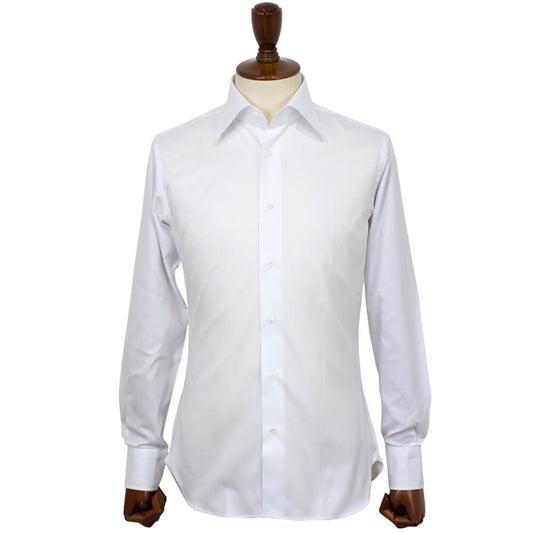 BRUNO(ブルーノ)THOMAS MASON トーマスメイソン セミワイドカラー オックスフォード シャツ【ホワイトWhite】正規販売店