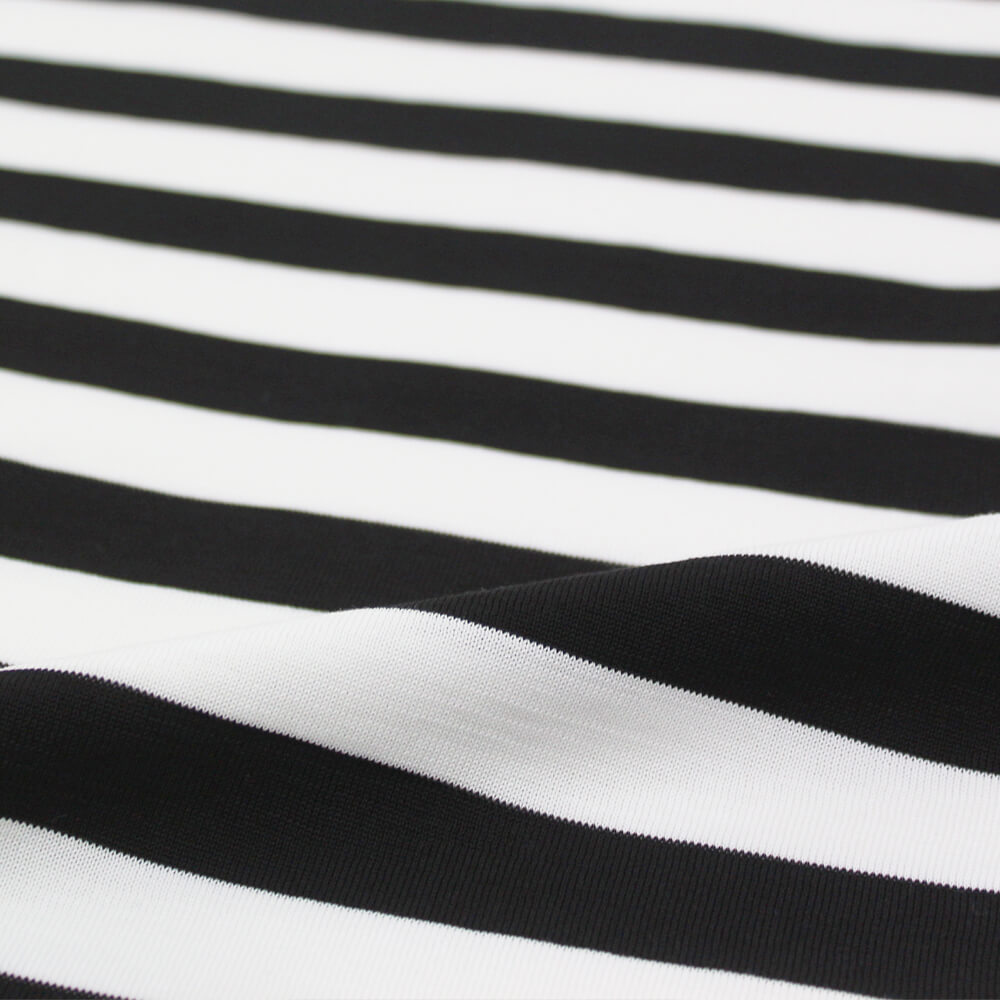 Blu Bre(ブルブレ)ボーダー柄 コットン ニット Tシャツ【ブラック×ホワイト】国内正規品