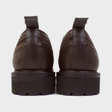 画像をギャラリービューアに読み込む, WH(ダブルエイチ) Giotto別注 ロングウィング スエードレザー シボ革 コンビ シューズ【ブラウンbrown】国内正規品