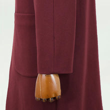 画像をギャラリービューアに読み込む, hevo(イーヴォ)CONVERSANOコンヴェルサーノ ウールメルトン チェスターフィールドコート ロングコート シングルコート ラグランスリーブ【ボルドー】国内正規品