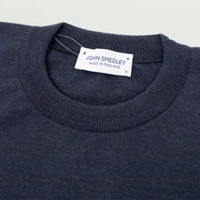 画像をギャラリービューアに読み込む, JOHN SMEDLEY(ジョンスメドレー)メリノウール 24ゲージ クルーネック ニット【チャコールcharcoal】国内正規品