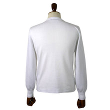 画像をギャラリービューアに読み込む, Blu Bre(ブルブレ)コットン クルーネック ロングスリーブ ニットTシャツ【ホワイト】国内正規品