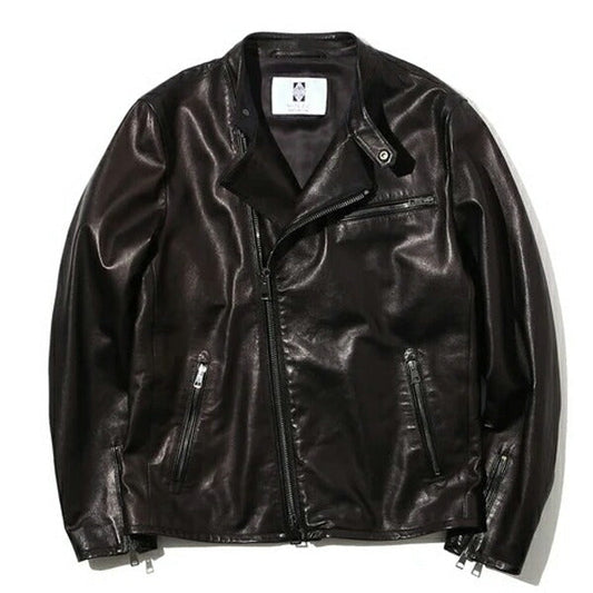MOLEC(モレック)プロンジェラムレザー セミダブル ライダースジャケット【ブラックBLACK】国内正規品