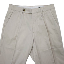 画像をギャラリービューアに読み込む, BERWICH(ベルウィッチ)SAKE 1P サケ 1プリーツ ヘリンボーン柄 コットン パンツ【ホワイトWHITE】国内正規品