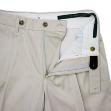 画像をギャラリービューアに読み込む, BERWICH(ベルウィッチ)SAKE 1P サケ 1プリーツ ヘリンボーン柄 コットン パンツ【ホワイトWHITE】国内正規品