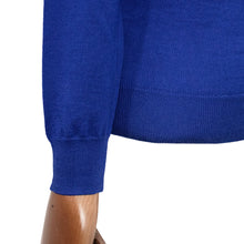 画像をギャラリービューアに読み込む, ALESSANDRO LUPPI(アレッサンドロ ルッピ)1220 Crew neck ウール ハイゲージ 長袖クルーネック ニット【ブルーBlue】国内正規品