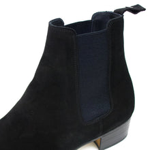 画像をギャラリービューアに読み込む, WH(ダブルエイチ) 6900S スエード レザー ハギンググッドイヤー サイドゴアブーツ vibramビブラム ハーフラバーソール【ブラックBLACK】国内正規品