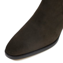画像をギャラリービューアに読み込む, WH(ダブルエイチ) 6900S スエード レザー ハギンググッドイヤー サイドゴアブーツ vibramビブラム ハーフラバーソール【ブラウンT.MORO】国内正規品